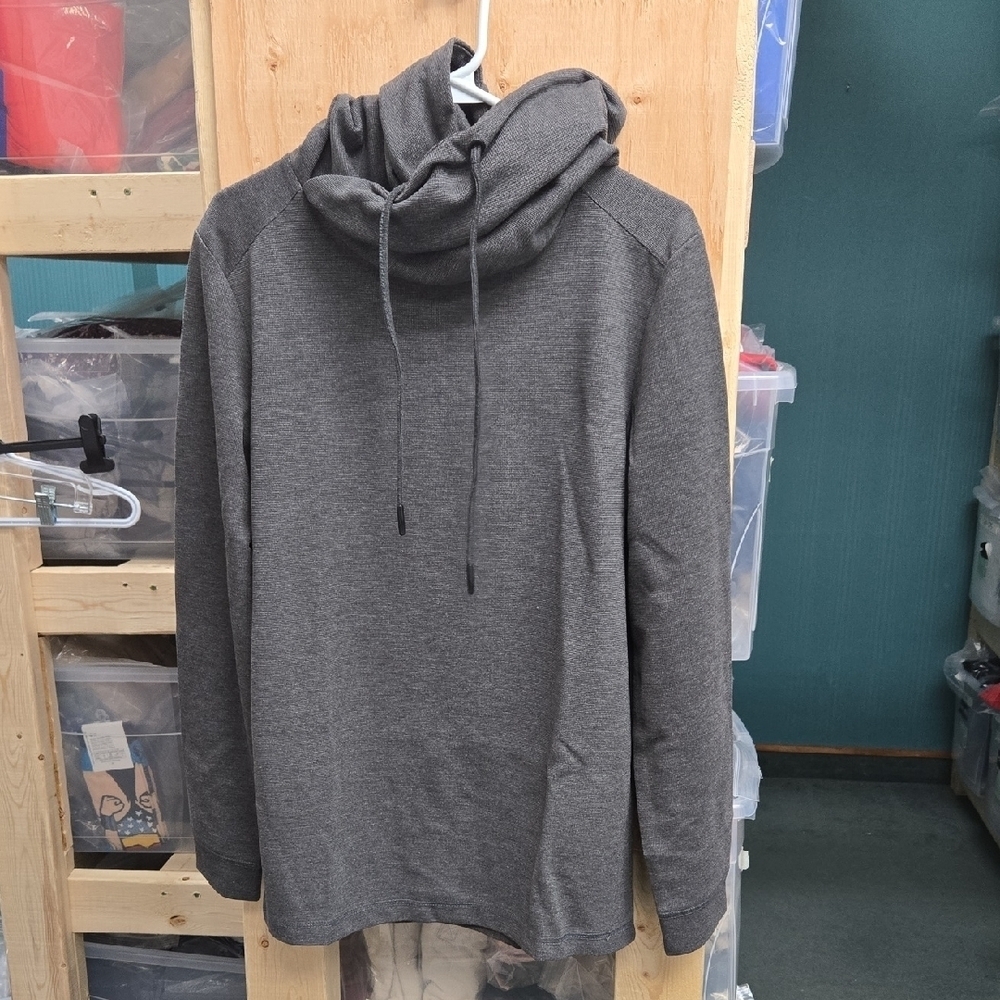 Tristan Size S Charcoal Grey Pullover Hooded Sweater